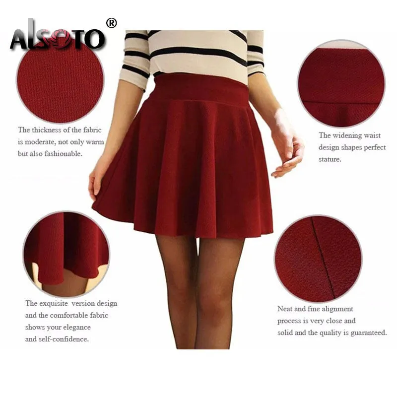 2022 Winter and Summer Style Brand Women Skirt Elastic Faldas Ladies Midi Skirts Sexy Girl Mini Short Skirts Saia Feminina