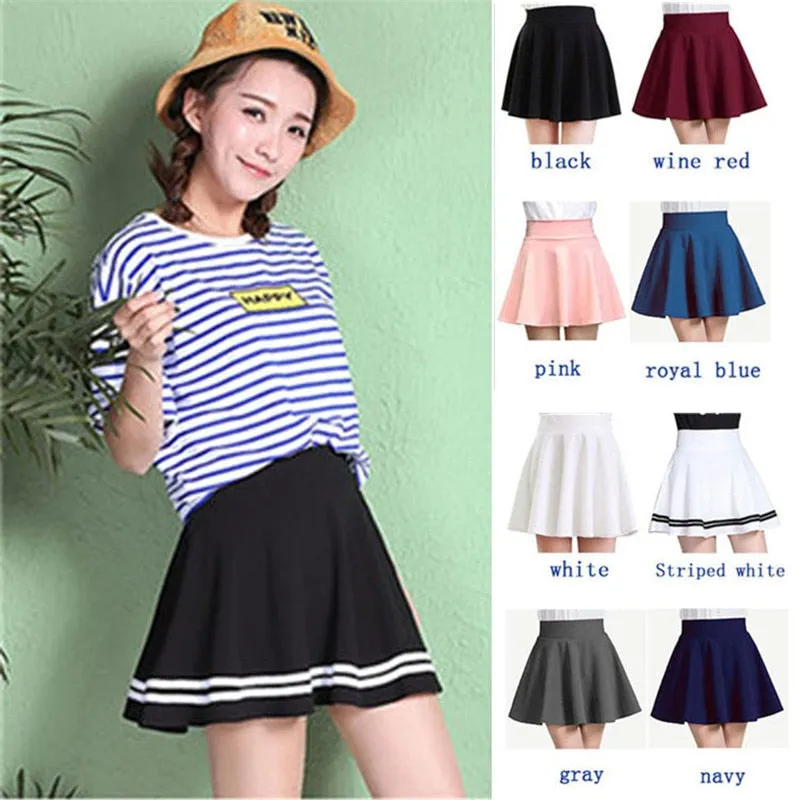 2022 Winter and Summer Style Brand Women Skirt Elastic Faldas Ladies Midi Skirts Sexy Girl Mini Short Skirts Saia Feminina