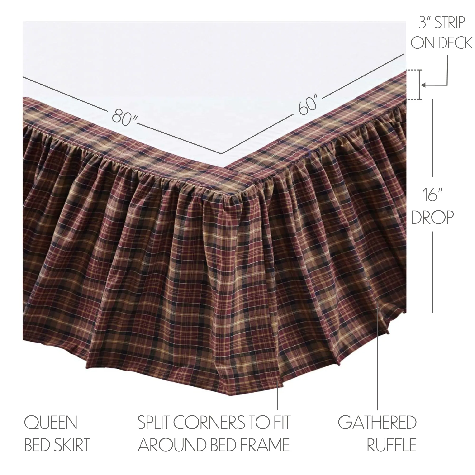 Abilene Star Bed Skirt