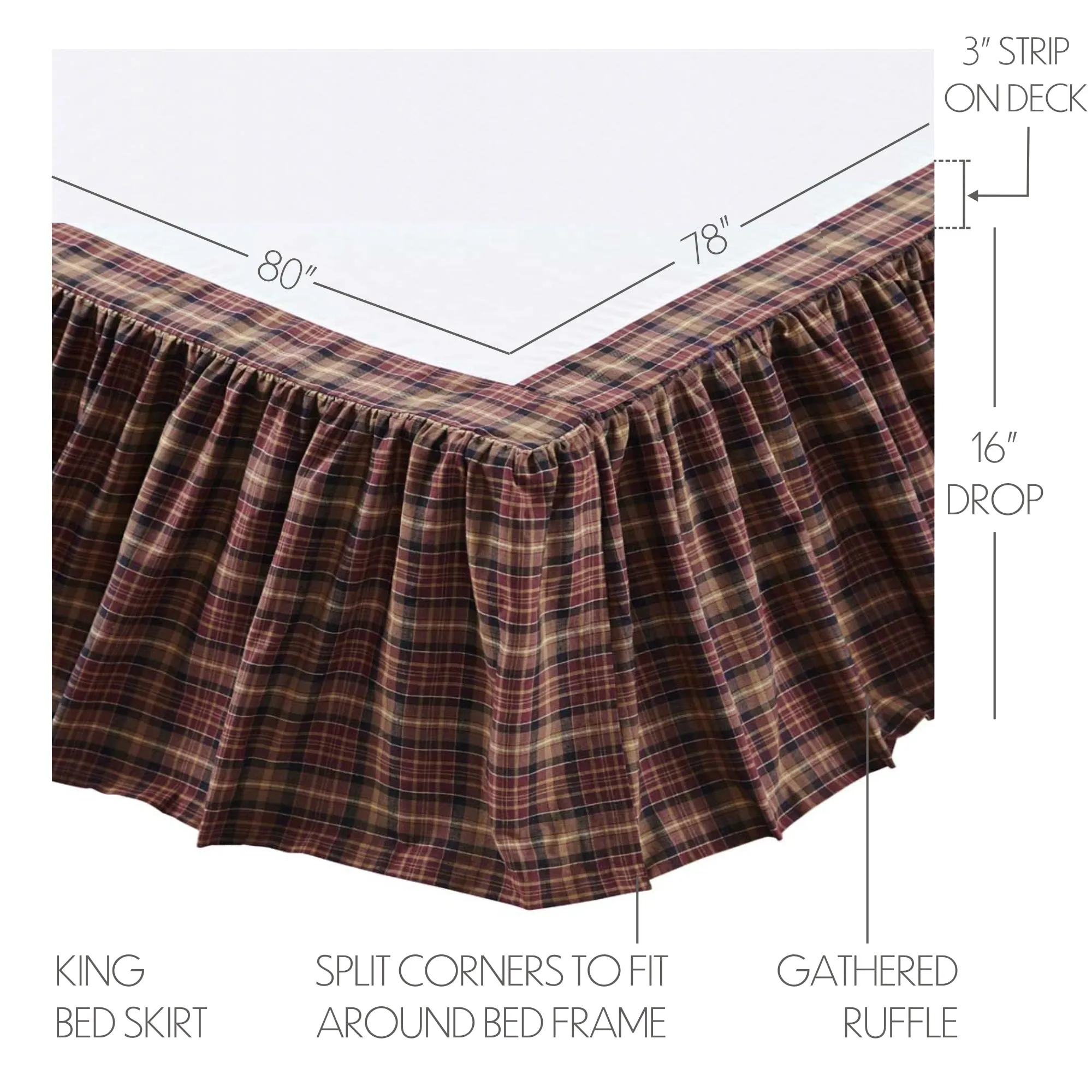 Abilene Star Bed Skirt