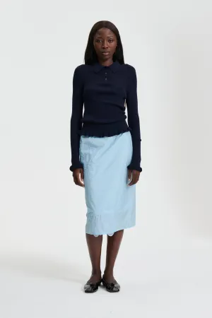 ALLEGRA | SKIRT SHIKI LIGHT TAFFETA LIGHT BLUE