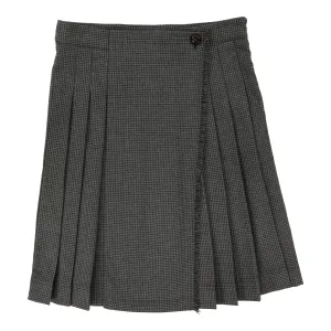 Analogie By Lil Legs Kilt Skirt Grey Houndstooth