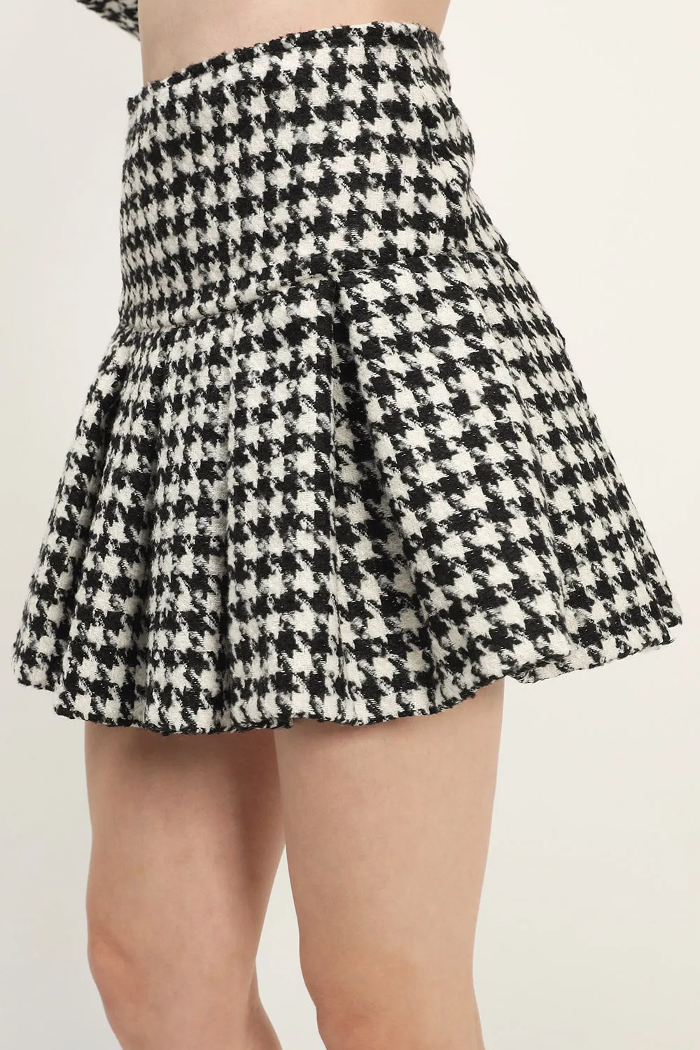 Andrea Houndstooth Skort