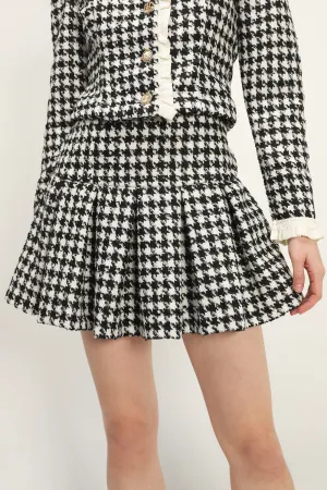 Andrea Houndstooth Skort