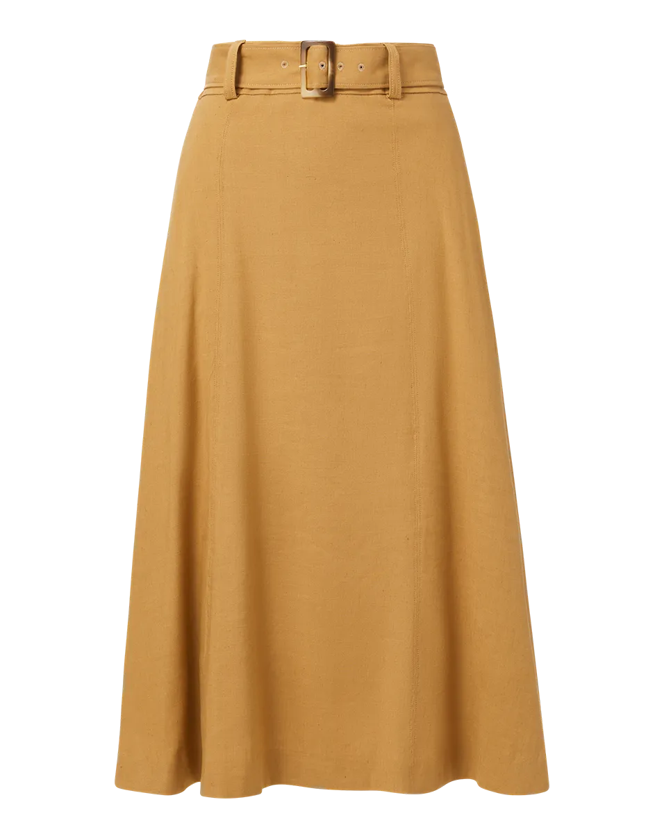 Arwen Stretch-Linen Skirt