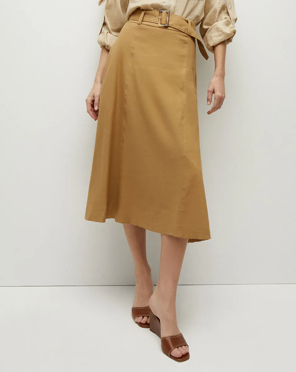 Arwen Stretch-Linen Skirt