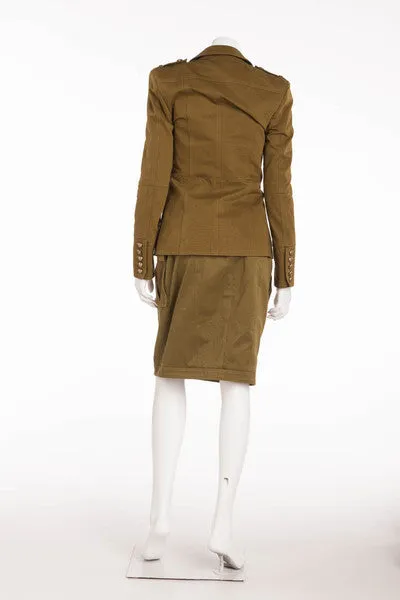 Balmain - Military Green Pencil Skirt - FR 40