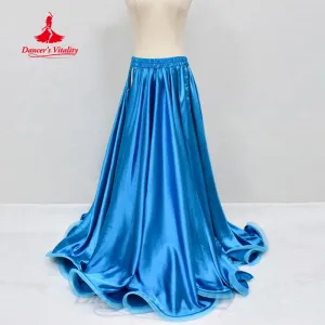 Belly Dancing Costume Women's Customized High End Satin Sexy Split Long Skirts Oriental Dance Professional Performance Clothing