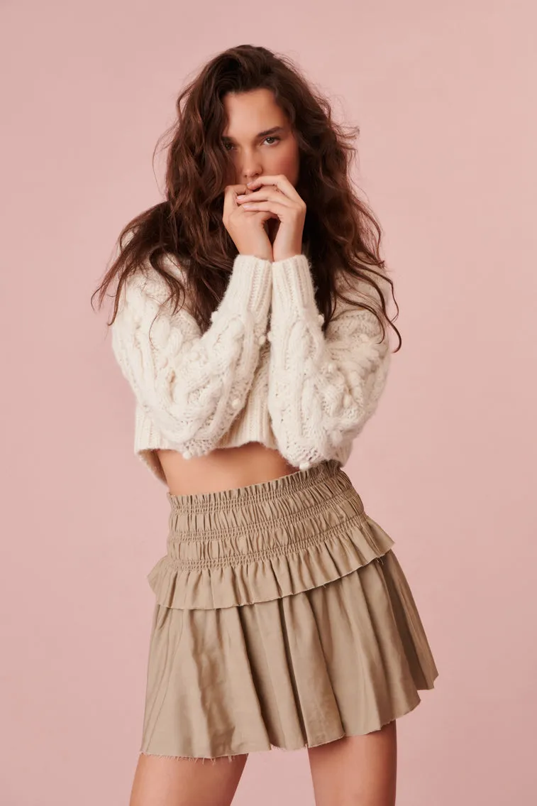 Bradfield Smocked Mini Skirt