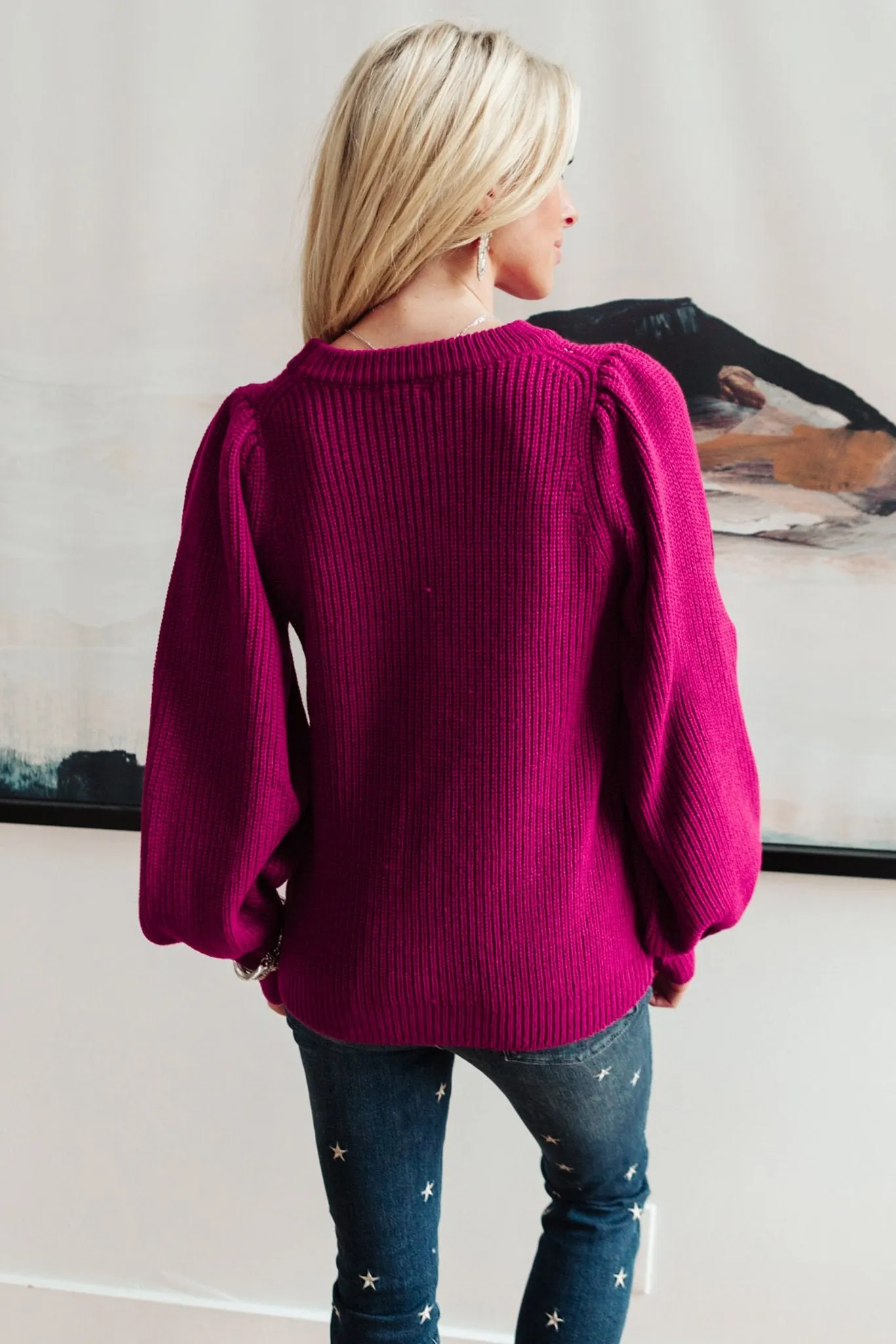 Candy Sweet Sweater in Magenta