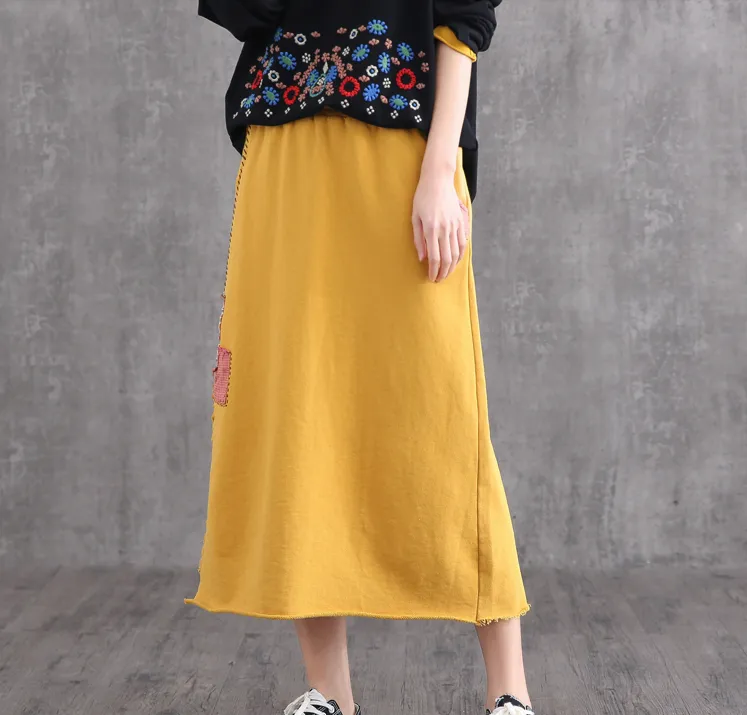 Casual Cotton  loose fitting Women's Skirts DZA2007126