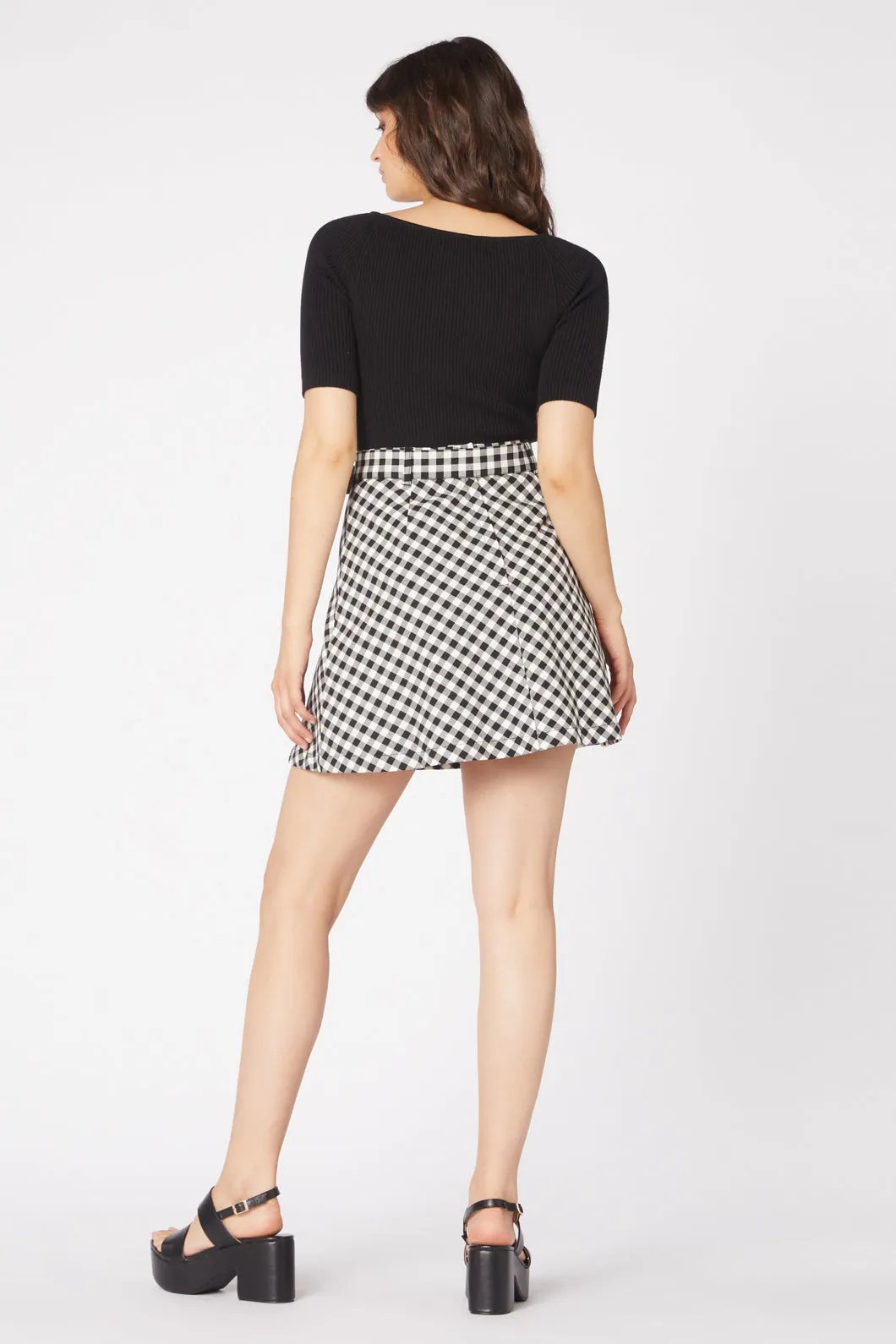 Claire Gingham Skirt