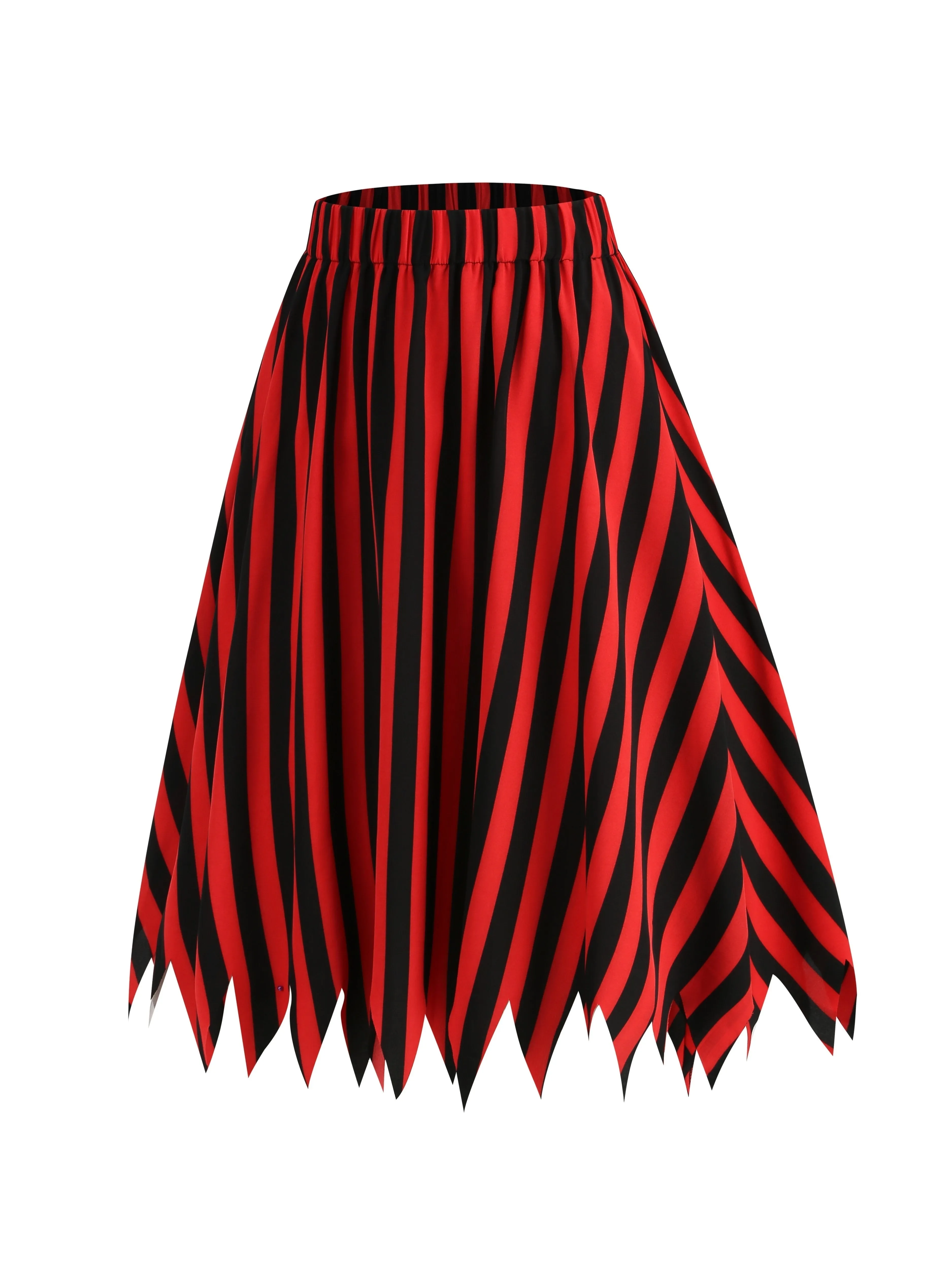 Colorful Stripe Print Skirt  Perfect for Pirate Ensembles