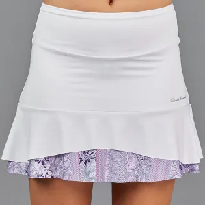 Djali Two Tier 15" Skort (white/print)