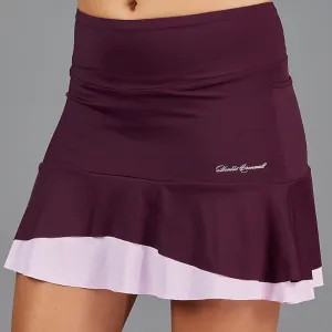 Djali Two Tier 15" Skort (wine)