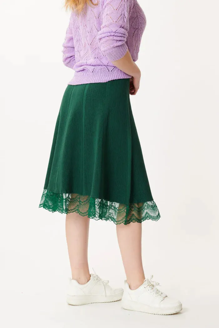 Eden lace edge Skirt - Forest