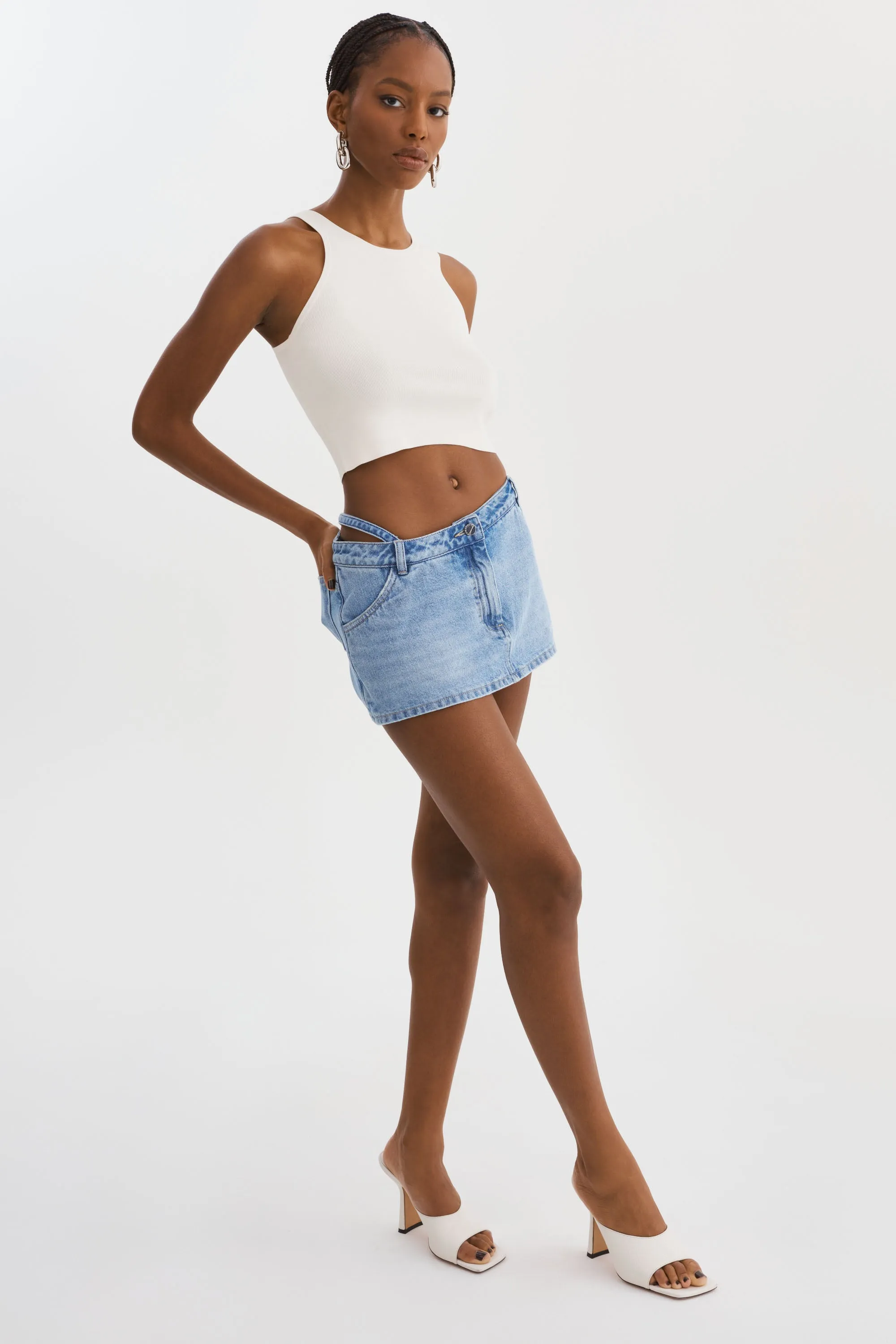 FANTINA | Denim Skort