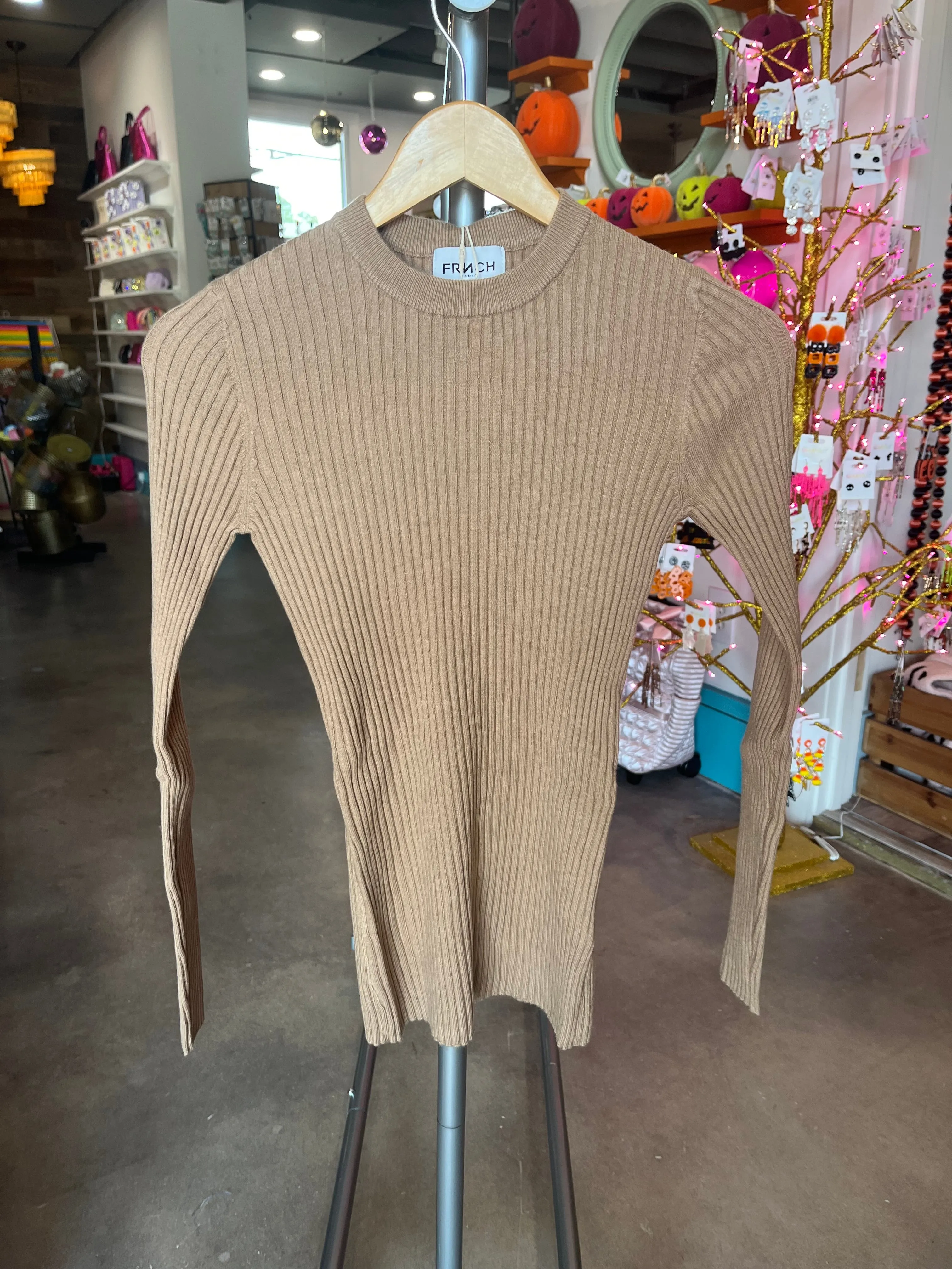 FRNCH Paris Camel Blake Sweater