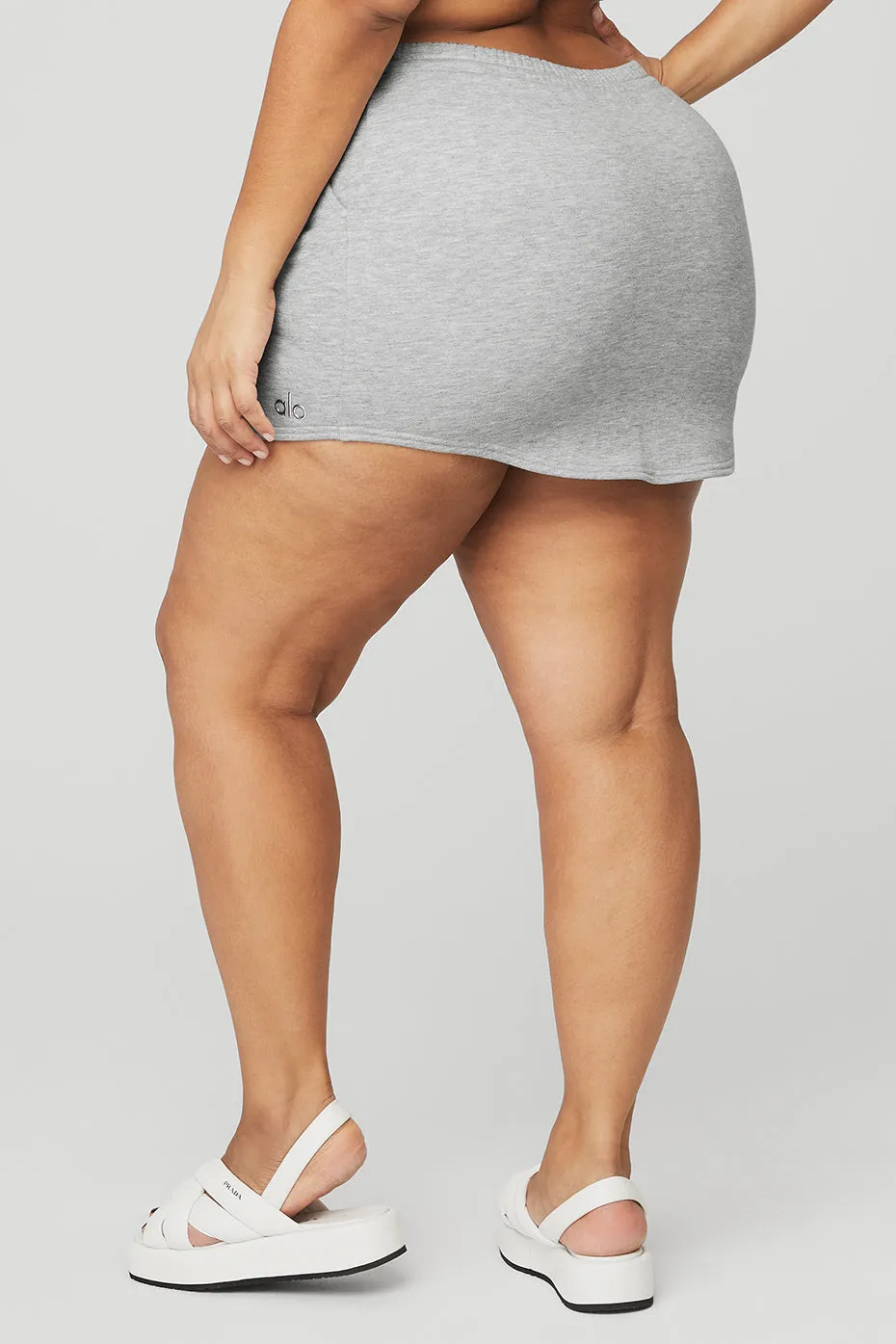 High-Waist Accolade Skirt - Athletic Heather Grey