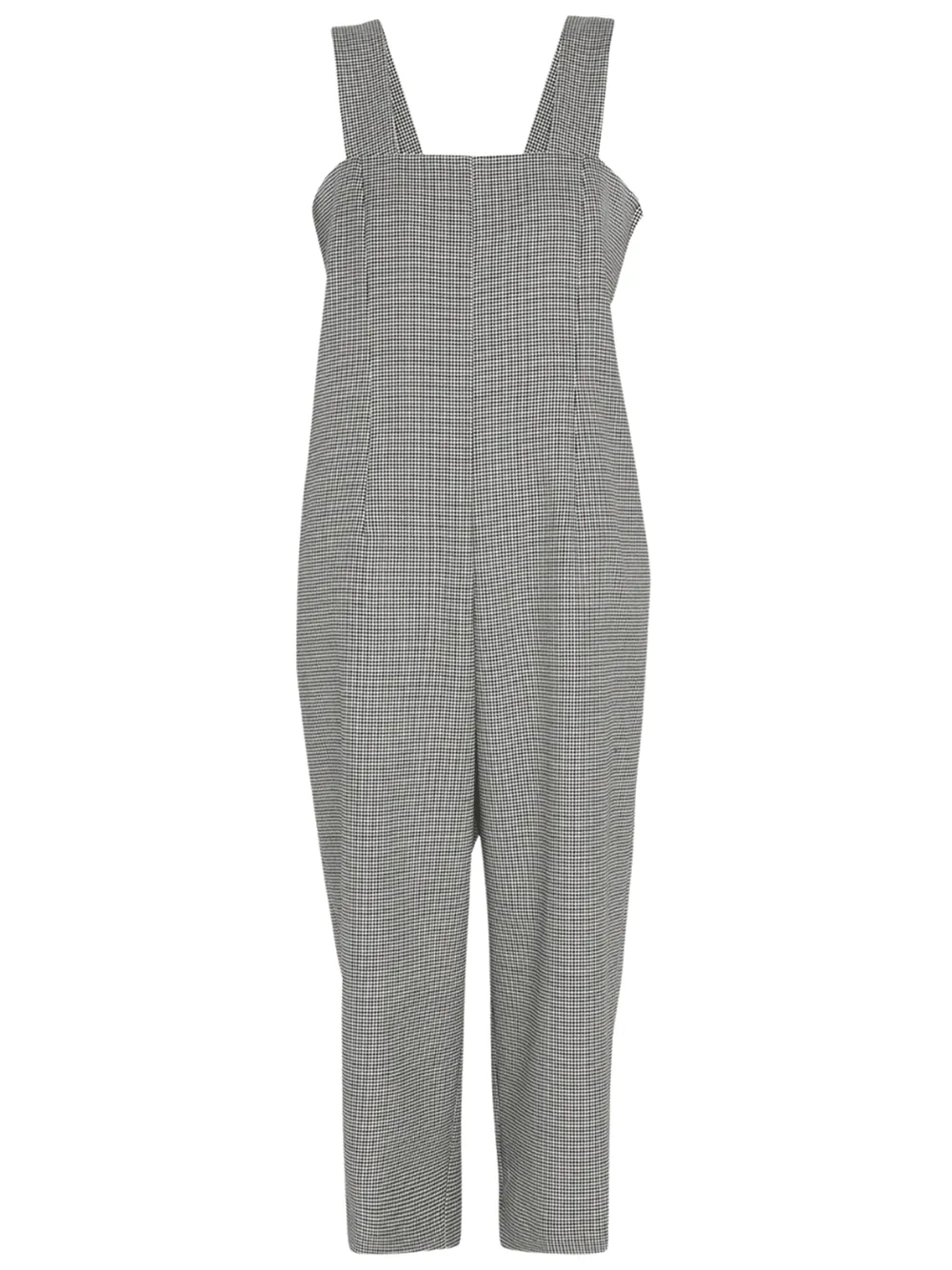 Houndstooth Wool Pinafore