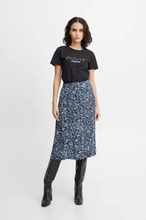 Ichi Ihcarolina Skirt Navy