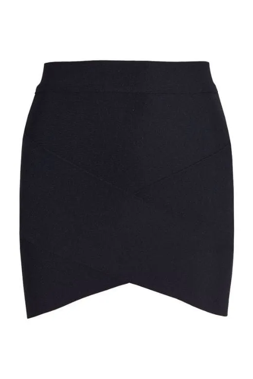 Jay High Waist Bandage Mini Skirt - Classic Black