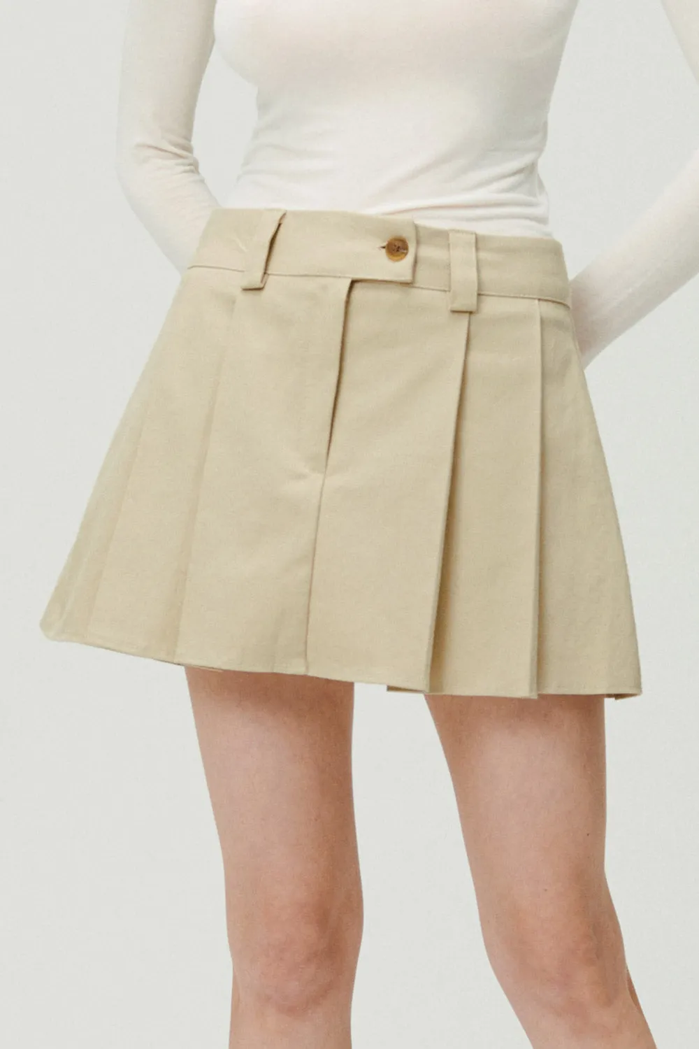 Jennifer Low-rise Pleats Skort