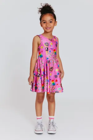 Kids Skater Dress in Candy Spill