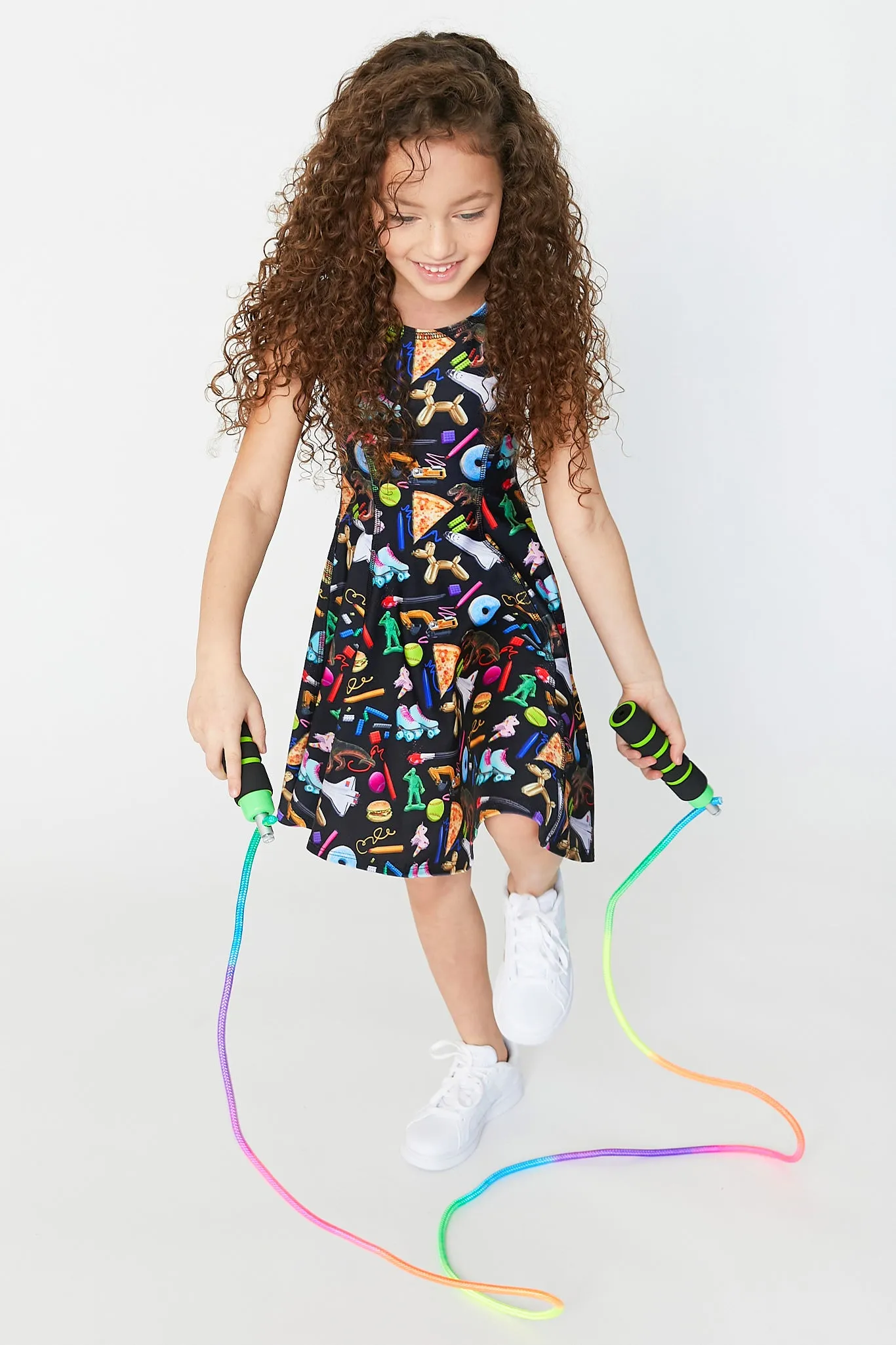 Kids Skater Dress in Tys Print