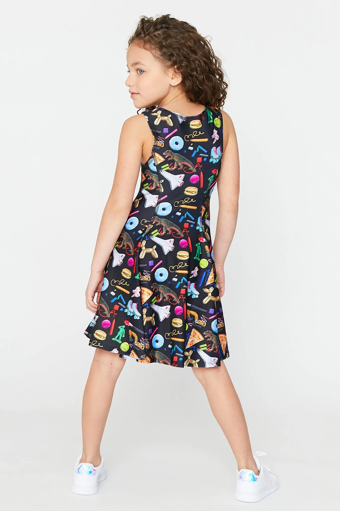 Kids Skater Dress in Tys Print