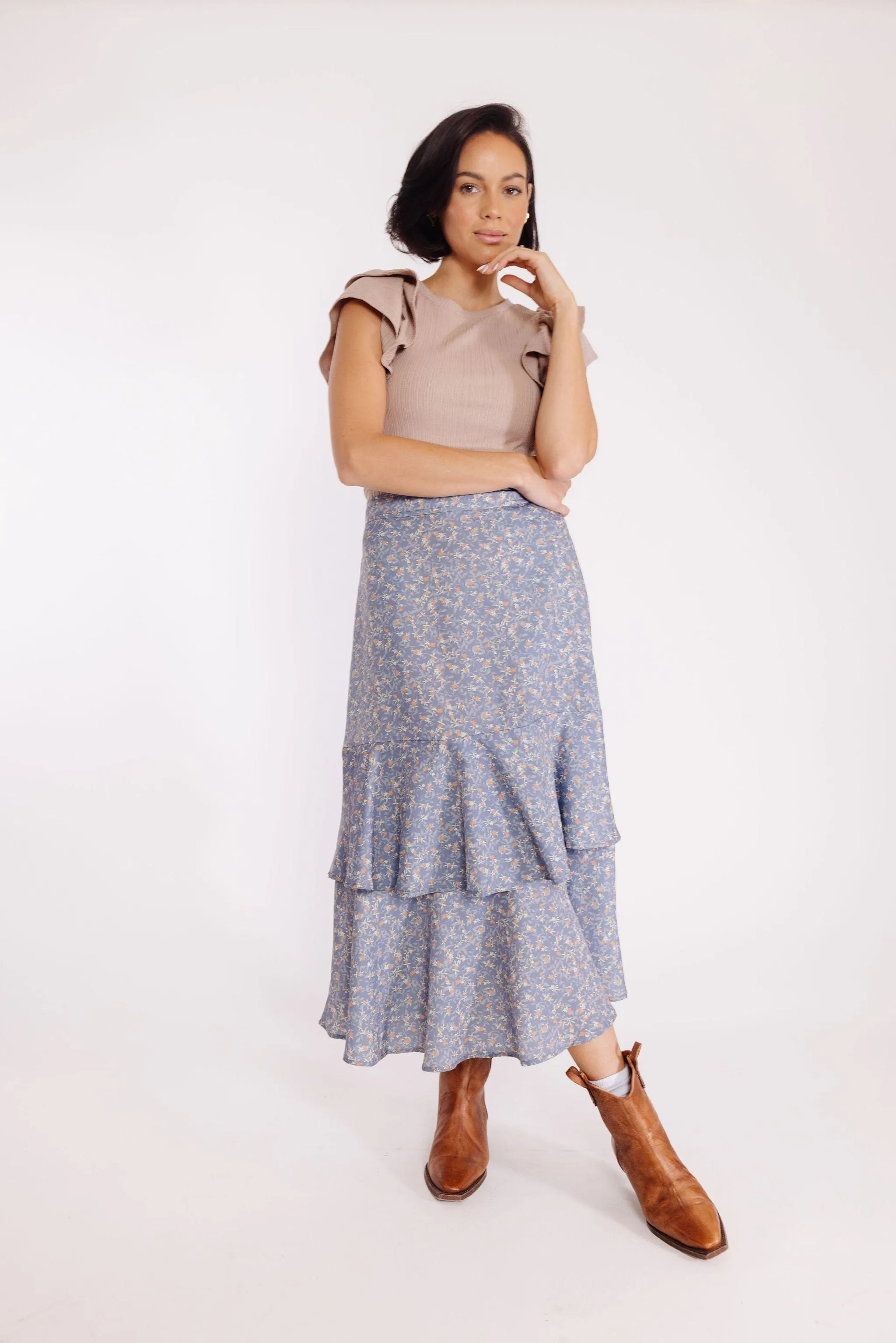 Maude Skirt in M. Blue