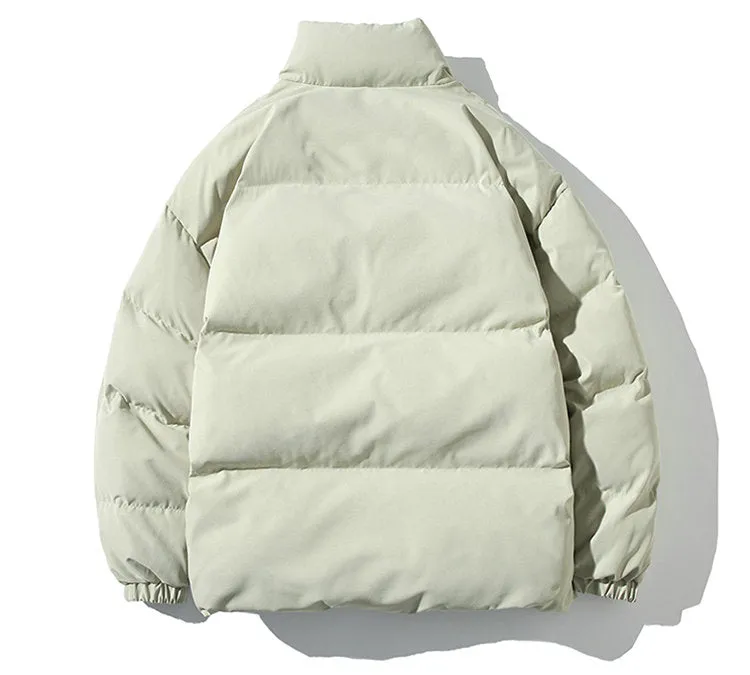 Men's Casual Warm Quilted Windproof Puffer Jacket with Zip Pockets | Ideal for Autumn/Winter