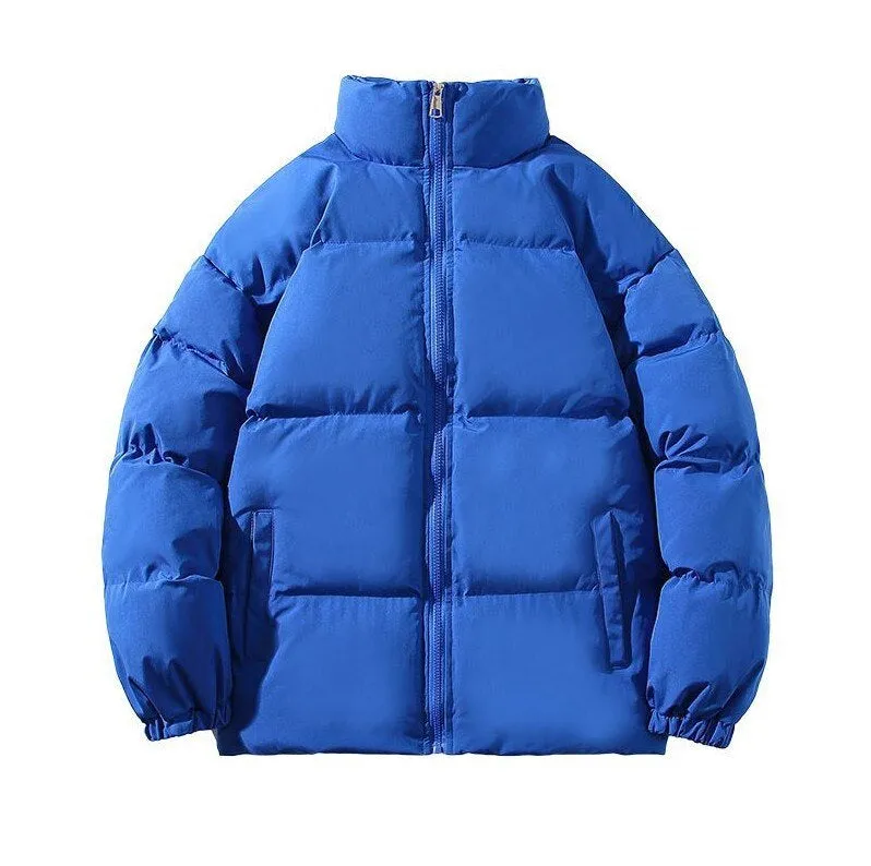 Men's Casual Warm Quilted Windproof Puffer Jacket with Zip Pockets | Ideal for Autumn/Winter