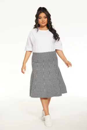 MM PURPLE LABEL - YR RND OG HOUNDSTOOTH (PLUS SIZE)