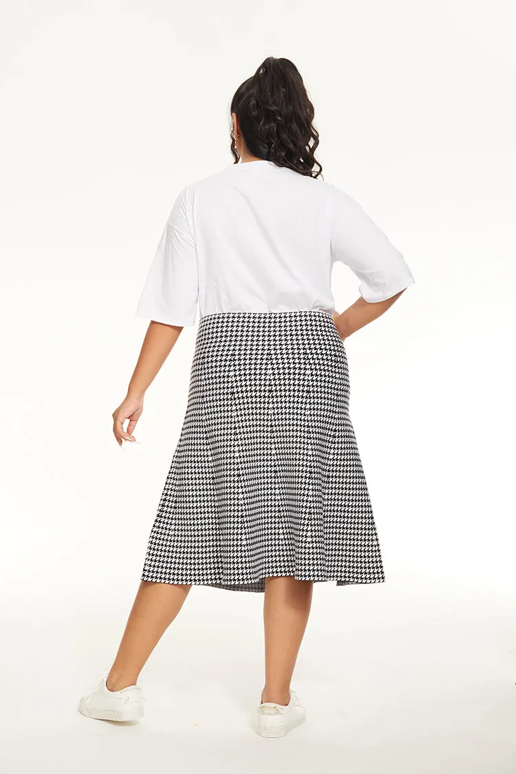 MM PURPLE LABEL - YR RND OG HOUNDSTOOTH (PLUS SIZE)