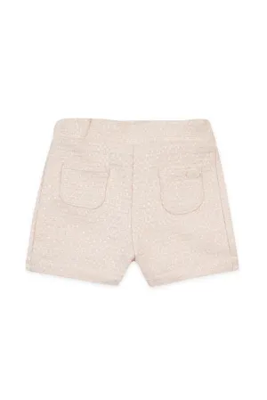 Pale Pink Tweed Baby Shorts