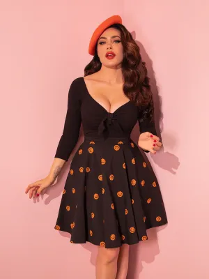 Pumpkin King Maneater Skater Skirt in Black - Vixen by Micheline Pitt