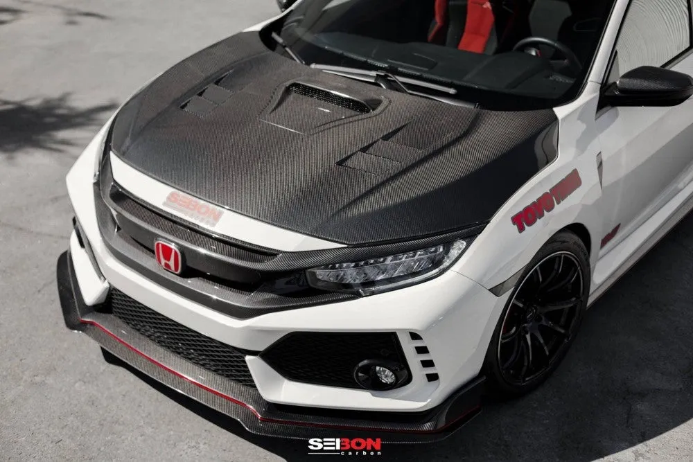 Seibon 2017-2021 Civic Type-R FK8 TS-Style Carbon Fiber Hood