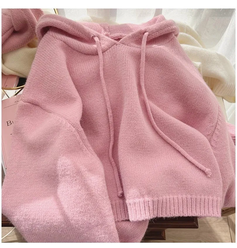 Solid color sweater for women long-sleeved sweater    S4861