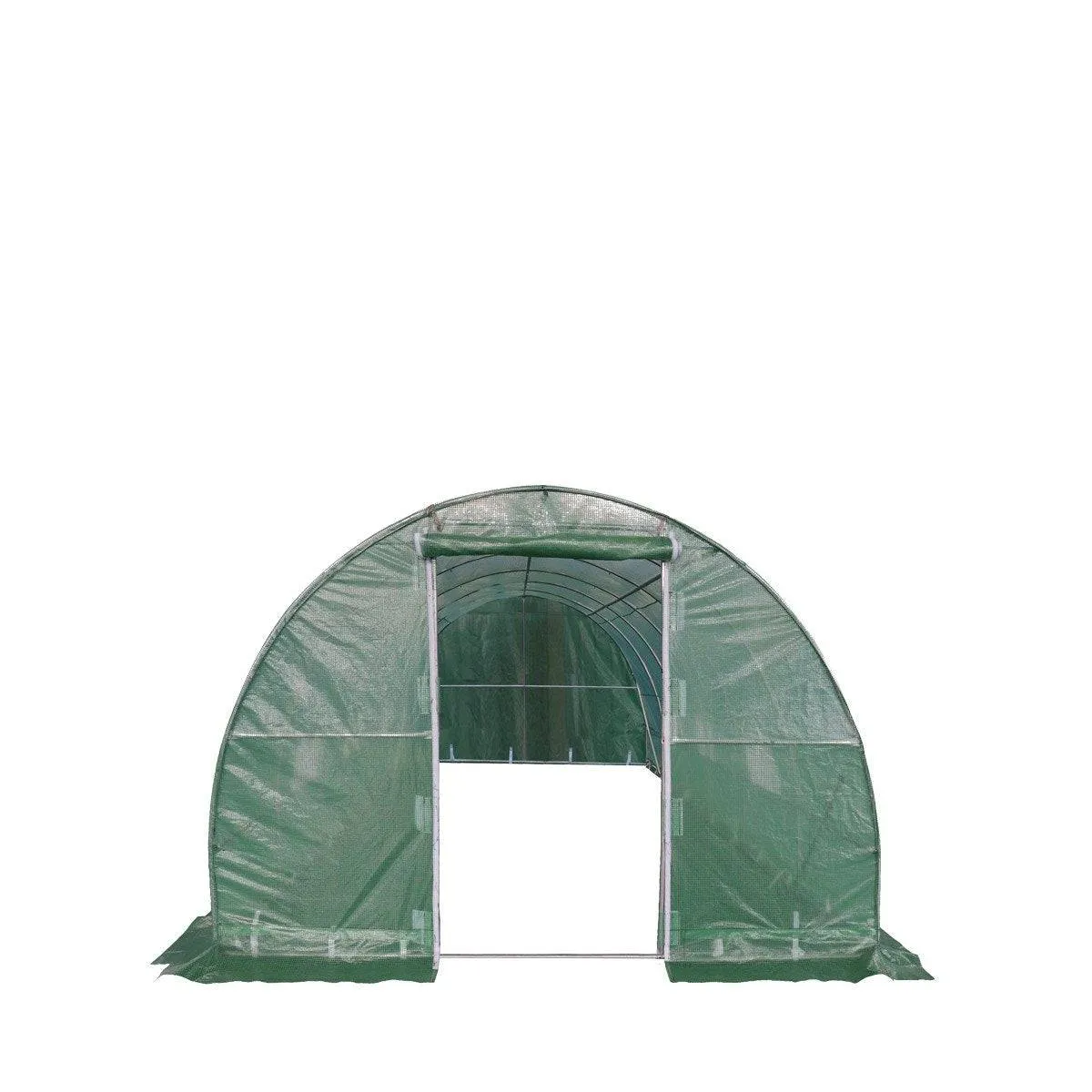 TMG Industrial 10’ x 20’ Tunnel Greenhouse Grow Tent w/Ripstop Leno Cover, Cold Frame, Roll-Up Mesh Windows, Round Top Roof, TMG-GH1020R