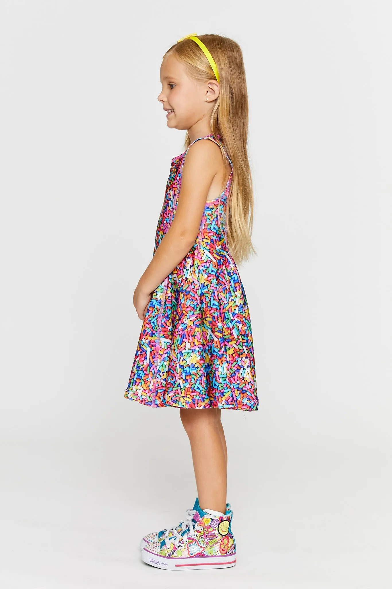 Toddler Skater Dress in Rainbow Sprinkles