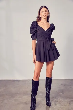 WRAP FRONT SIDE TIE ROMPER *Online Only*